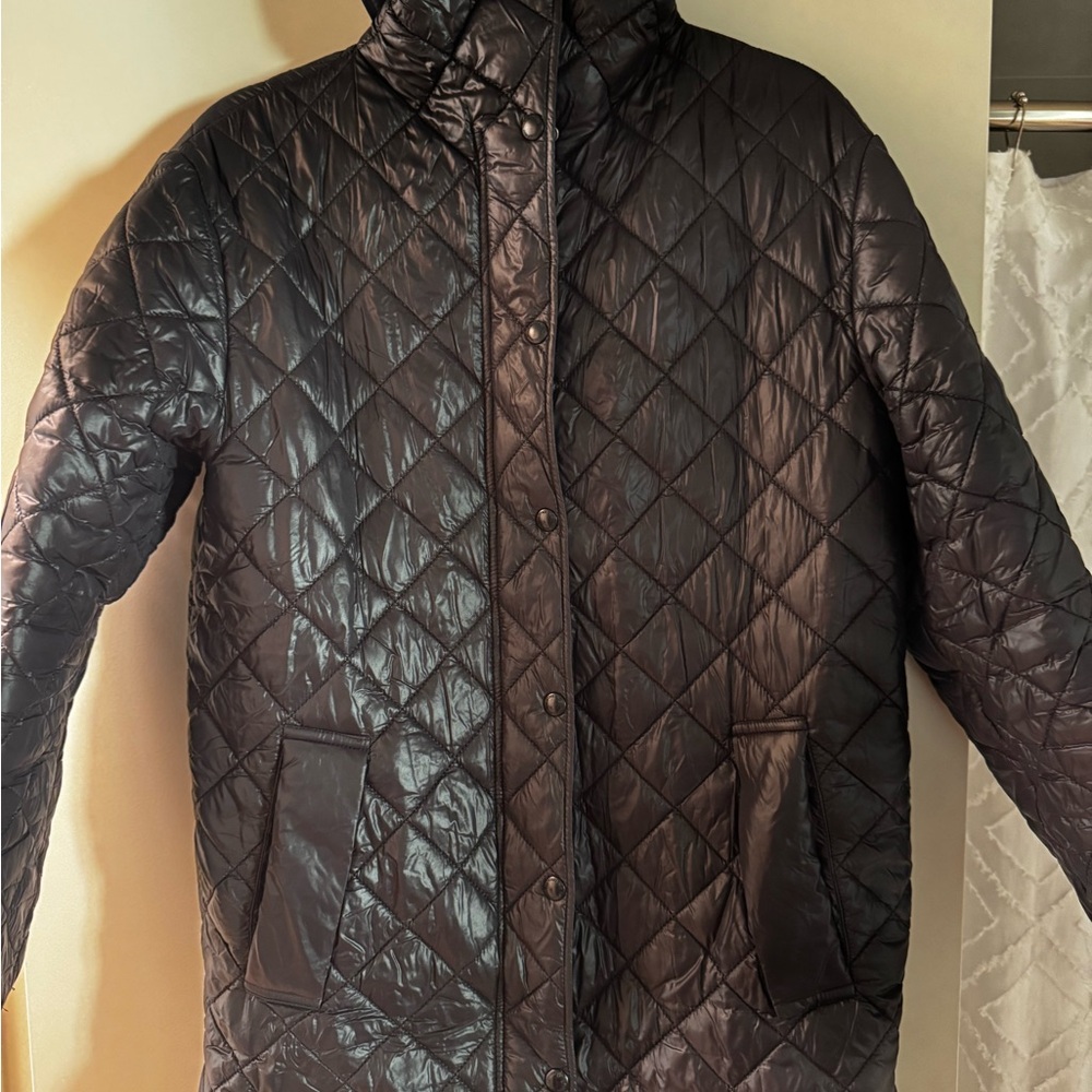 Sam Edelman Black Funnel Neck Jacket